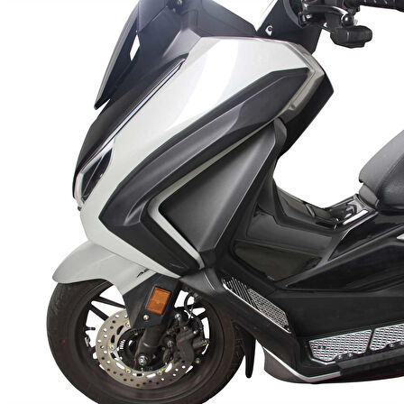 GP Kompozit 2023-2025 Honda Forza 250 Uyumlu Üst Bacak Koruma Siyah