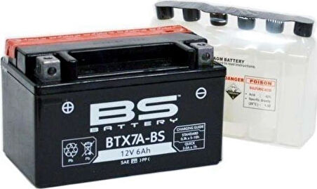 Bs Btx7a-Bs 2009-2021 Kymco Like 125 Uyumlu Akü Sulu Akü