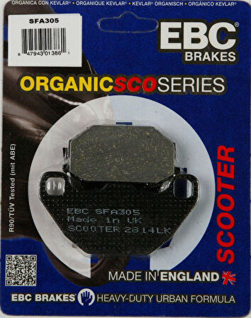 Ebc Sfa305 2008-2015 Kymco Super 8 125 Uyumlu Ön Fren Balatası Organik Balata