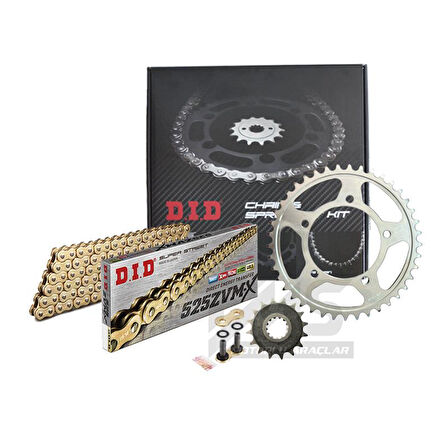 Did Zvm-x-Sunstar 2002-2010 Suzuki V-Strom DL1000 Uyumlu Zincir Dişli Set Gold (Sarı) Renk