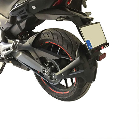GP Kompozit 2017-2024 Bajaj Dominar 250 / 400 Uyumlu Arka Çamur Sıyırıcı Siyah