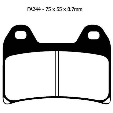 Ebc Fa244 2010-2011 MV Agusta Brutale 990 R Uyumlu Ön Fren Balatası Organik Balata