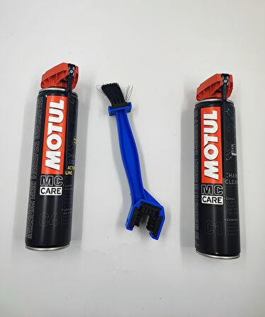 Motul C1 + C4 + Fırça Zincir Bakım Seti 
