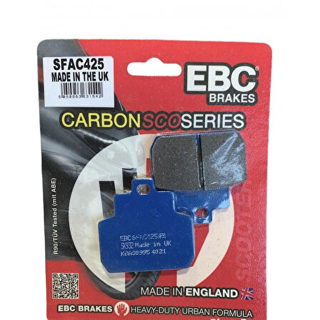 Ebc Sfac425 2006 Piaggio Beverly 500 Uyumlu Arka Fren Balatası Karbon Balata