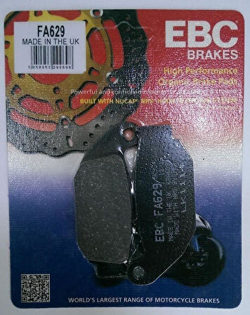 Ebc Fa629 2023-2024 CFmoto 450SR Uyumlu Arka Fren Balatası Organik Balata