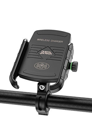 Nukrotech SF Wireless Şarjlı Motosiklet Telefon Tutucu