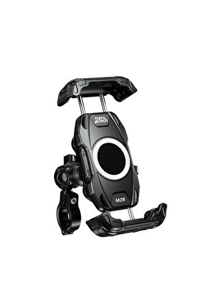 Nukrotech M28 Titreşim Modüllü Motosiklet Telefon Tutucu