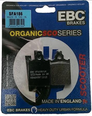 Ebc Sfa186 1994-1997 Piaggio Skipper 150 Uyumlu Arka Fren Balatası Organik Balata
