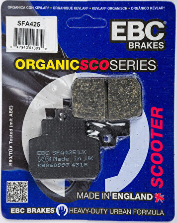 Ebc Sfa425 2005-2006 Piaggio X9 250 Uyumlu Arka Fren Balatası Organik Balata