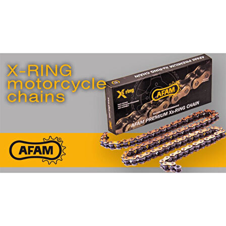 AFAM A520-120Xsr-g 2015-2023 Kawasaki Vulcan S Uyumlu Zincir Xsr-g Xring Gold (Sarı) Renk