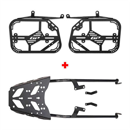 GP Kompozit Honda NX 500 2025 Uyumlu Arka ve Yan Çanta Demiri Seti Siyah