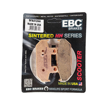 Ebc Sfa412Hh 2007-2024 Suzuki Burgman AN 400 Uyumlu Arka Fren Balatası Sinterli Balata