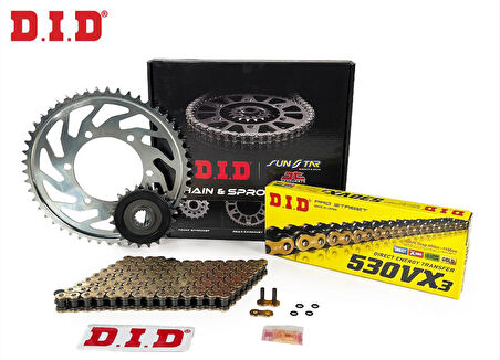 Did-Jt 2007-2014 Suzuki GSF 650 Bandit S Uyumlu Zincir Dişli Set Gold (Sarı) Renk