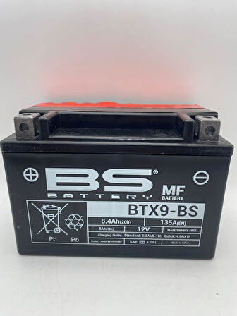 Bs Btx9-Bs 2012-2018 Suzuki GW 250F Uyumlu Akü Sulu Akü