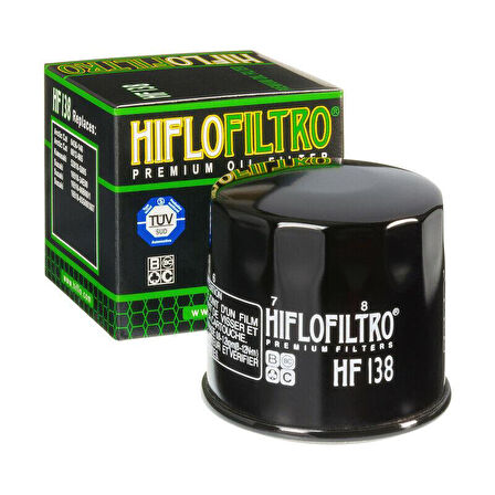 Hiflo Hf138 2023-2024 Suzuki GSX 8R Uyumlu Yağ Filtresi