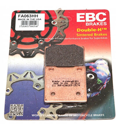 Ebc Fa063Hh 1997-2003 Suzuki GSX-R 600 Srad Uyumlu Arka Fren Balatası Sinterli Balata