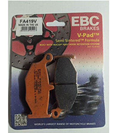Ebc Fa419V 2006-2010 Suzuki GSX-R 750 Srad Uyumlu Arka Fren Balatası Yarı Sinterli Balata