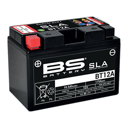 Bs Bt12a Sla 2005-2018 Suzuki GSX-R 1000 Uyumlu Akü Jel Akü