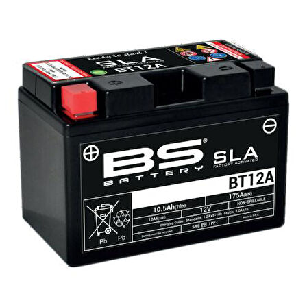 Bs Bt12a Sla 2005-2018 Suzuki GSX-R 1000 Uyumlu Akü Jel Akü