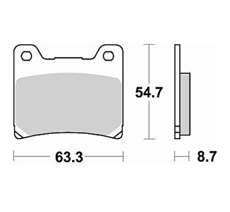 Yamaha Xjr 1300 Sp Arka Fren Balatası Braking 661Sm1 Yarı Metalik Ba