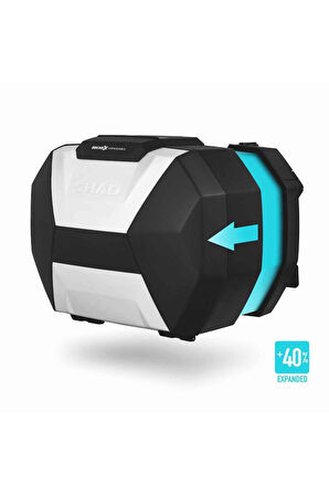 Shad Motosiklet Çanta - Topcase - Sh38X-Al 38 38 Litre Alüminyum Kapaklı Yan Çanta Takım