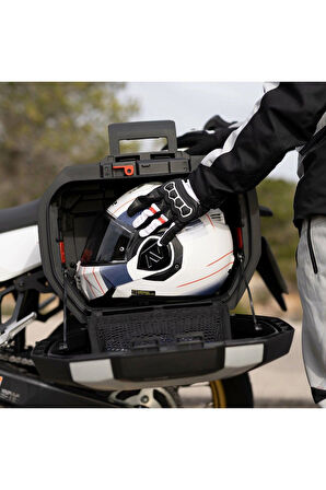Shad Motosiklet Çanta - Topcase - Shad Sh38X Yan Çanta Seti Expandable Genişleyebilir Carbon 38Lt