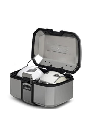 Shad Motosiklet Çanta - Topcase - Tr-55 Motosiklet Metal Arka Çanta Titanyum