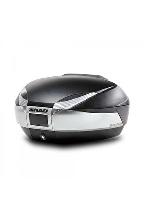 Shad Motosiklet Çanta - Topcase - Sh48 Arka Çanta Karbon Tıtanıum 48Lt (Sirt Dayama Dahi̇l)