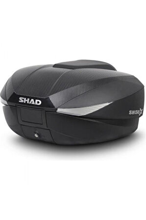 Shad Motosiklet Çanta - Topcase - Sh58X Carbon Genişleyebilen Premium Motosiklet Çanta – 3 Hacimli, Aerodinamik Tasarım