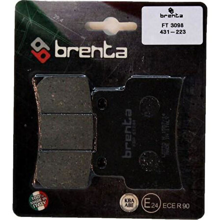 Brenta 431-223 2006-2012 Aprilia RS 125 Uyumlu Ön Fren Balatası Organik Balata