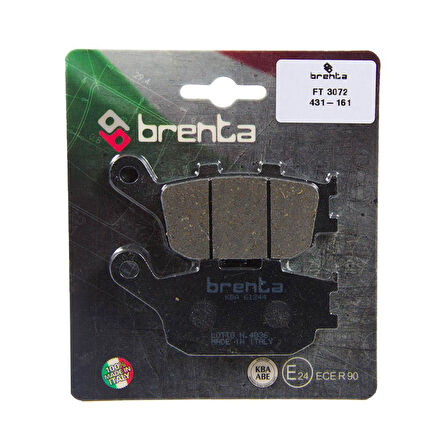 Brenta 431-161 2008-2011 Honda XL 700 Transalp Uyumlu Arka Fren Balatası (Abs li) Organik Balata