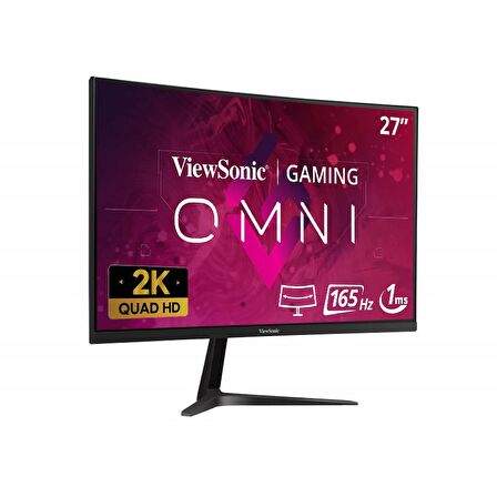 VIEWSONIC 27" VX2718-2KPC-MHD 2K QHD 1MS 165HZ 1500R KAVİSLİ HDMI+DP MM GAMING MONITOR