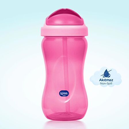 Wee Baby Pipetli Bardak 350 ml - PEMBE