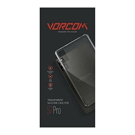 VORCOM S7 CLASSİC 7 İNÇ TABLET KILIFI ŞEFFAF DAYANIKLI SİLİKON