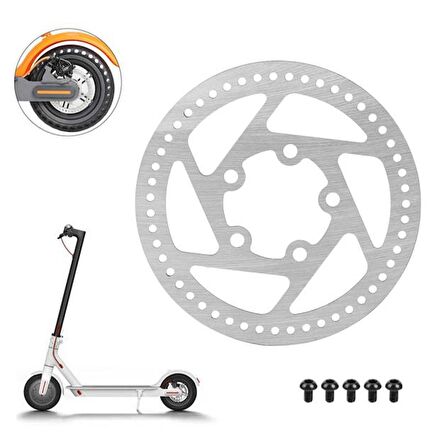 M365 Elektrikli Scooter İçin Arka Teker Fren Diski 110mm 5 Delik 