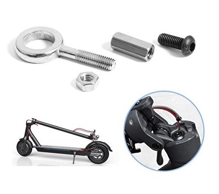 M365 M365Pro Elektrikli Scooter için Mil Menteşe Kilitleme Civata 