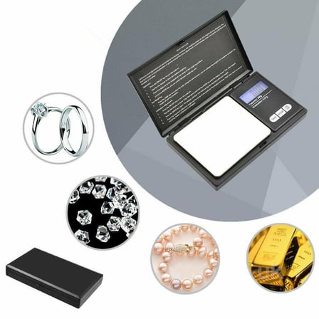 Hassas Cep Terazi 500g/0.01g Mini Açılır Kapak LCD Dijital Ekran