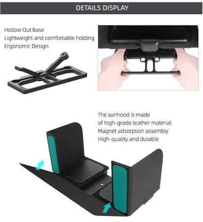 DJI Mavic Pro Uzaktan Kumanda Telefon Tutucu Gölgelik 61-102mm