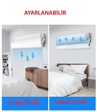DailyTech Ayarlanabilir Hava Yönlendirici Klima Aparatı