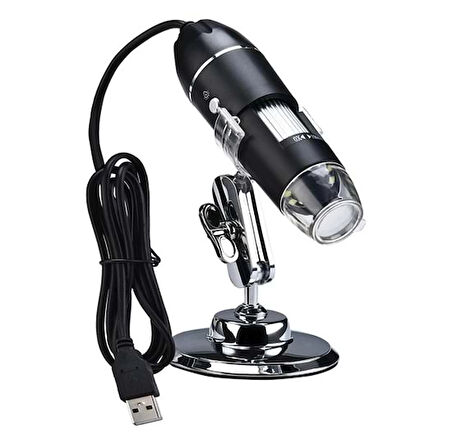 DailyTech 1600X Zoom 2MP USB Dijital Mikroskop 8 Ledli Kamera