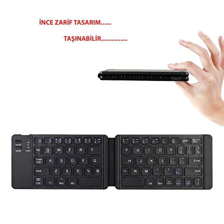 DailyTech Bluetooth Katlanabilir Klavye Telefon Tablet PC Uyumlu