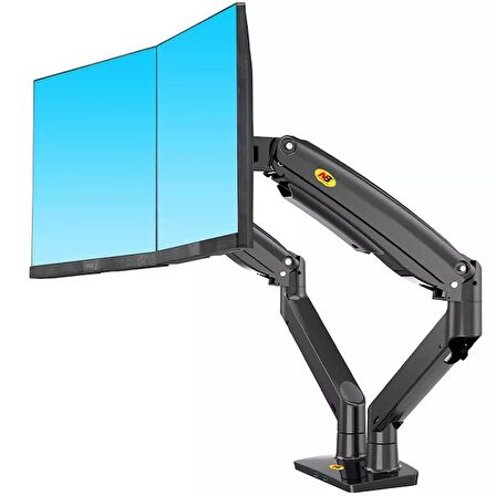 North Bayou NB F195A Çift Kol Amortisörlü Monitör Tutucu Stand 22-32"