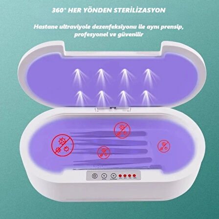 DailyTech Akıllı UV Dezenfeksiyon Kutusu Telefon Aksesuar Maske Takı Sterilizasyon Cihazı