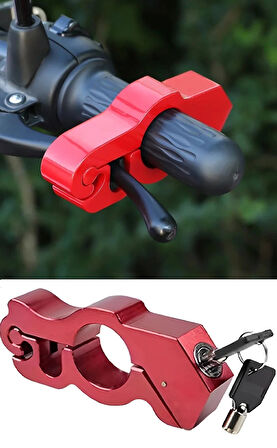 DailyTech Motosiklet Scooter Fren Kilidi Alüminyum Anahtarlı Güvenlik Kilidi Gidon