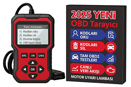 DailyTech 2025 Yeni Nesil OBD2 Arıza Tespit Cihazı Canlı Veri Hata Kodu Okuma & Silme Tüm OBD2 Araçlarla Uyumlu