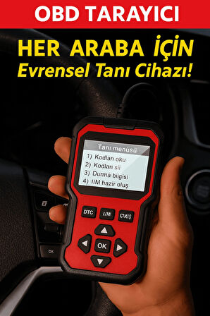 DailyTech 2025 Yeni Nesil OBD2 Arıza Tespit Cihazı Canlı Veri Hata Kodu Okuma & Silme Tüm OBD2 Araçlarla Uyumlu