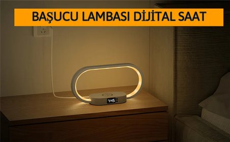 DailyTech Ahşap Kablosuz Şarj Paneli Led Işıkılı