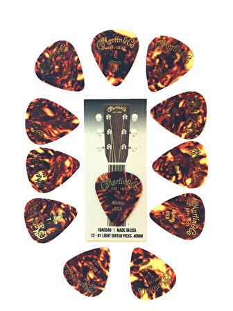 Martin 18A0049 Light 0.46mm Gitar Pena (12 Adet)