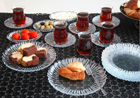 Paşabahçe aurora kahvaltı seti - 24 parça kahvatılık sunum çay seti takımı 