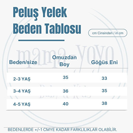 Mama Yoyo Welsoft Yelek Hardal 3-4 Yaş